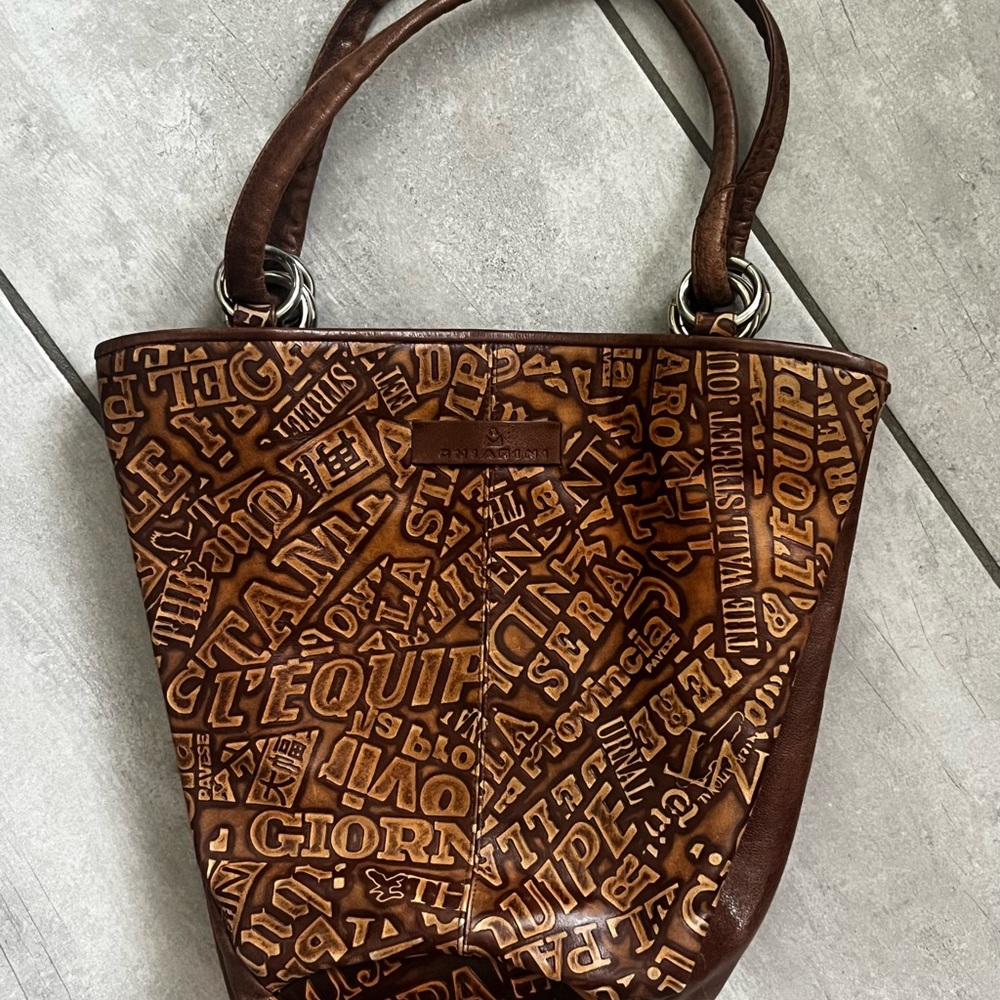 Vintage Chiarini Brown Leather Tote bag